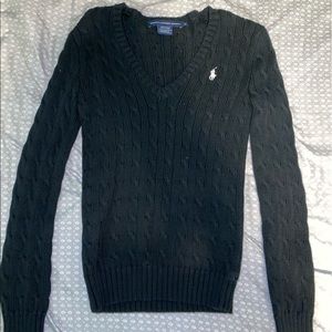 Knitted black Polo by Ralph Lauren sweatshirt